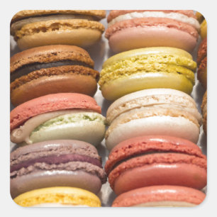 Gefüllte Cookies Quadratischer Aufkleber