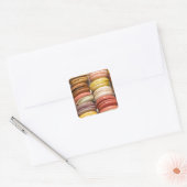 Gefüllte Cookies Quadratischer Aufkleber (Umschlag)