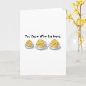 Gefüllte Eier Du weißt warum ich hier bin Gefüllte Karte (Gelbe Blume)