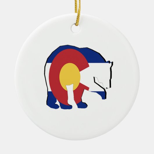 GEFUNDEN IN COLORADO KERAMIKORNAMENT (Vorne)