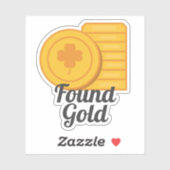 Gefundene Gold St. Patrick's Day Goldmünzen Aufkleber (Blatt)