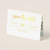 Gefundene Hochzeit Speichern der Datumsvorlage Folienkarte (Vorderseite)