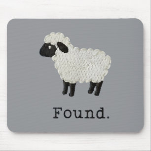 Gefundenes Schaf Psalm 23 Christlicher Glaube Lamm Mousepad