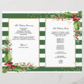 Gefundenes Weihnachtsprogramm - Grün & Gold (Rückseite)