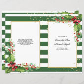 Gefundenes Weihnachtsprogramm - Grün & Gold (Vorne/Hinten)