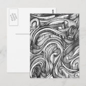 gefurcht | Anpassbar Postkarte (Vorne/Hinten)