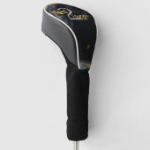 Gefüttert2Founder Personalisierter Golf Head Cover Headcover (angewinkelt)