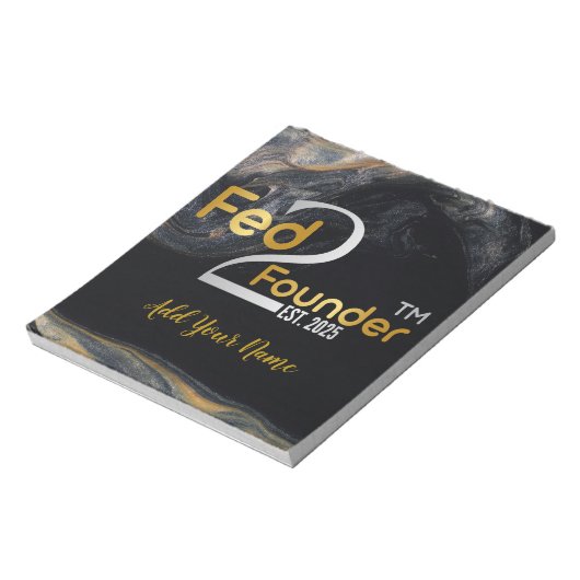 Gefüttert2Founder Plate Notizblock (Rotiert)