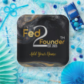 Gefüttert2Founder Plate Pappteller (Party)