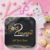 Gefüttert2Founder Plate Pappteller (Party)