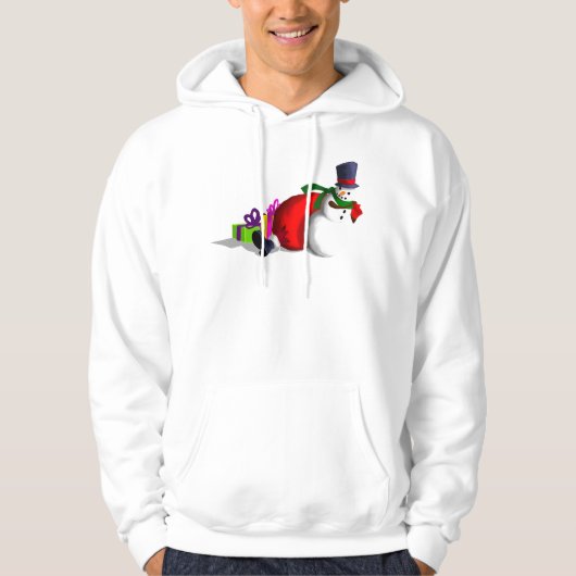 Gefüttert Frosty Men's Basic Hooded Sweatshirt (Vorderseite)