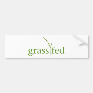 Gefüttert Gras Autoaufkleber