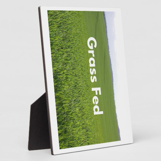 Gefüttert Gras Fotoplatte (Seite)