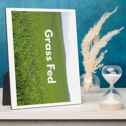 Gefüttert Gras Fotoplatte (Seite)