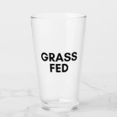 gefüttert Gras Glas (Vorderseite)
