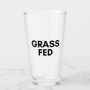 gefüttert Gras Glas