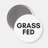 gefüttert Gras Magnet (Vorderseite/Rückseite)