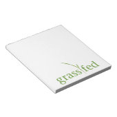 Gefüttert Gras Notizblock (angewinkelt)