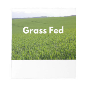 Gefüttert Gras Notizblock