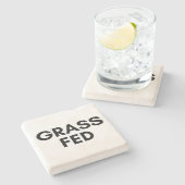 gefüttert Gras Steinuntersetzer (Seitenansicht)