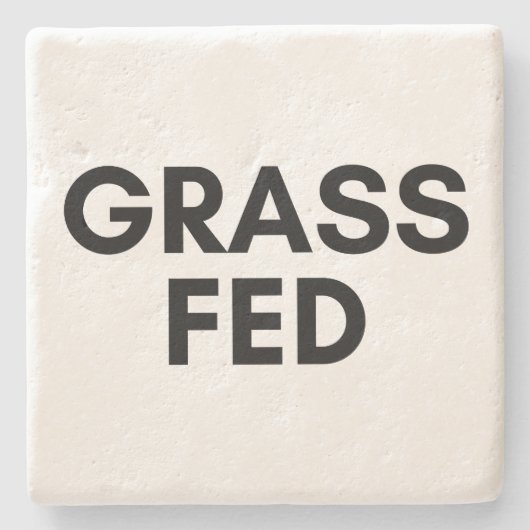 gefüttert Gras Steinuntersetzer (Vorderseite)