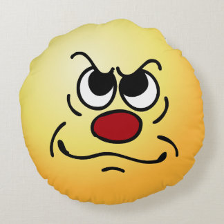 Gefüttert Grumpey Rundes Kissen