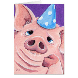 Gefüttert herauf das Schwein, das eine