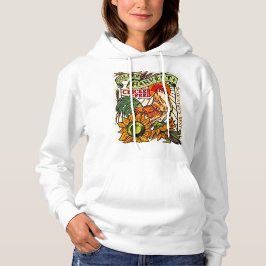 "Gefüttert Hühner" Hoodie (Vorderseite)