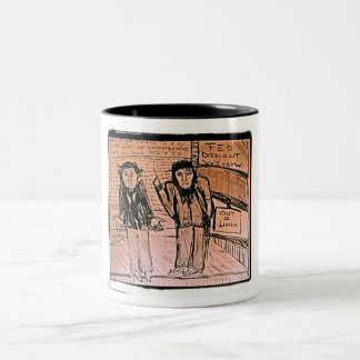 GEFÜTTERT Rabattfenster Zweifarbige Tasse