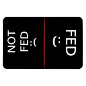 Gefüttert und nicht Gefüttert Großmagnet Magnet (Horizontal)