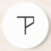 Gefütterter Logo-Untersetzer Untersetzer (Vorne)