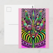 Gegabelt Postkarte (Vorne/Hinten)