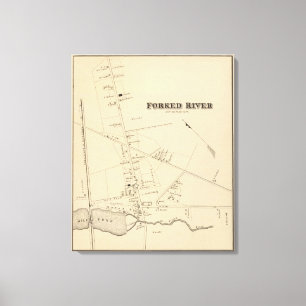 Gegabelter Fluss, New-Jersey Leinwanddruck