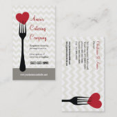 Gegabeltes Visitenkarte (Vorne/Hinten)