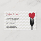 Gegabeltes Visitenkarte (Rückseite)