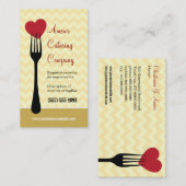 Gegabeltes Visitenkarte (Vorne/Hinten)