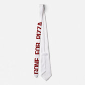 Gegangen für Pizza Krawatte (Rückseite)