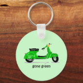 gegangen Green Scooter Schlüsselanhänger (Vorderseite)