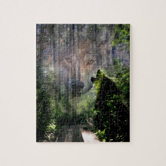 Gegangen mit den Wölfen Puzzle (Vertikal)