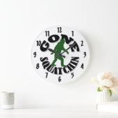 gegangen Squatchin Große Wanduhr (Zuhause)