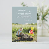 Gegangen von unserem Anblick-Foto-Trauerfall danke (Stehend Vorderseite)