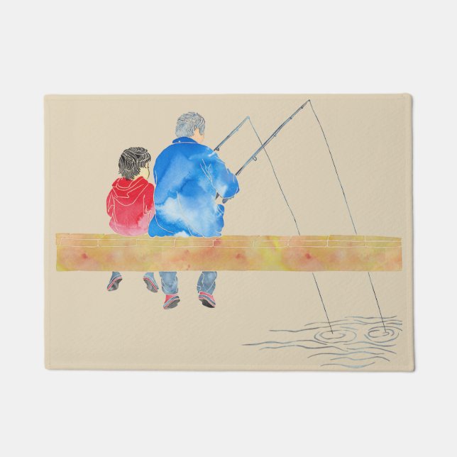 Gegangene fischenfußmatte fußmatte (Vorderseite)