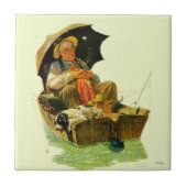 Gegangene Fischerei Fliese (Vorderseite)