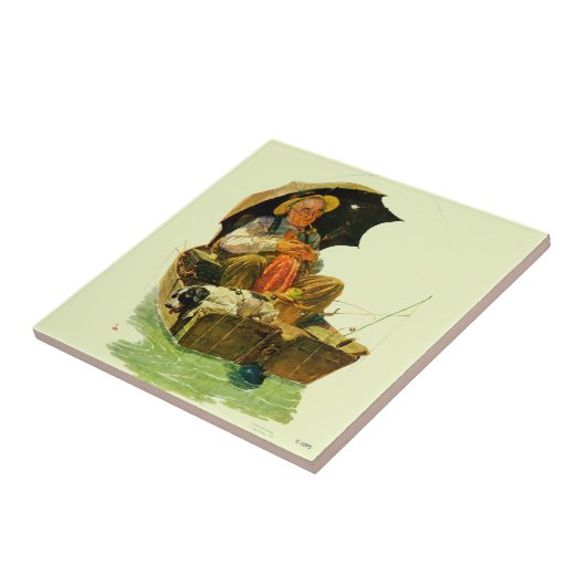 Gegangene Fischerei Fliese (Seite)