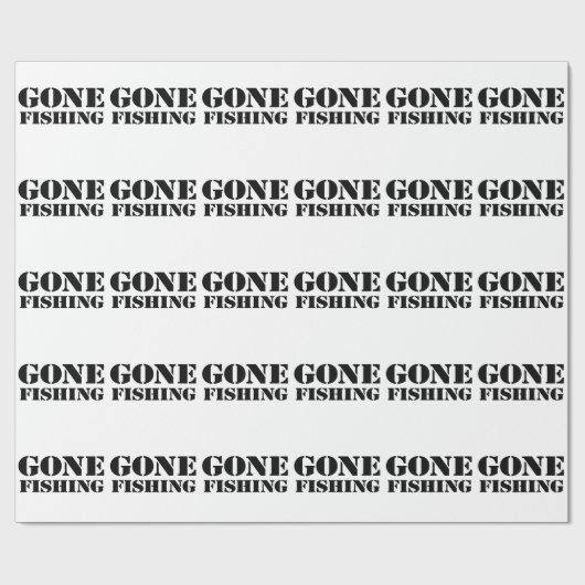 Gegangene Fischerei Geschenkpapier (Flach)
