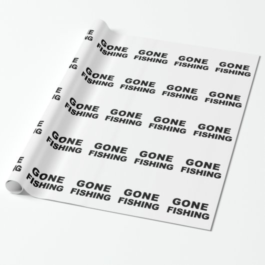 Gegangene Fischerei Geschenkpapier (Ungerollt)