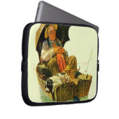 Gegangene Fischerei Laptopschutzhülle (Vorne Rechts)