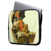 Gegangene Fischerei Laptopschutzhülle (Vorderseite Links)