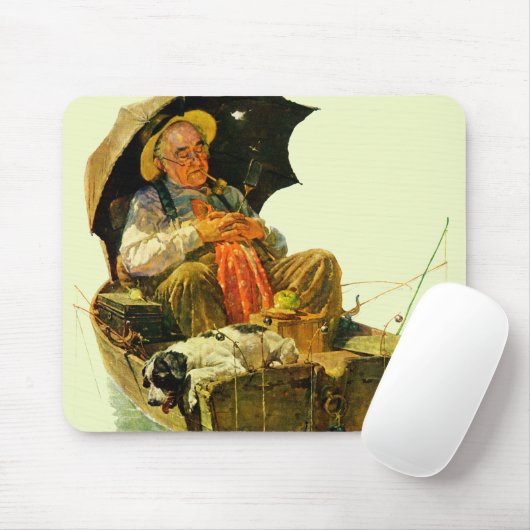 Gegangene Fischerei Mousepad (Mit Mouse)