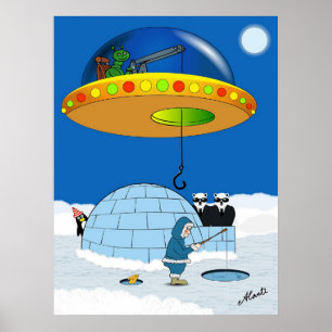 Gegangene Fischerei Poster